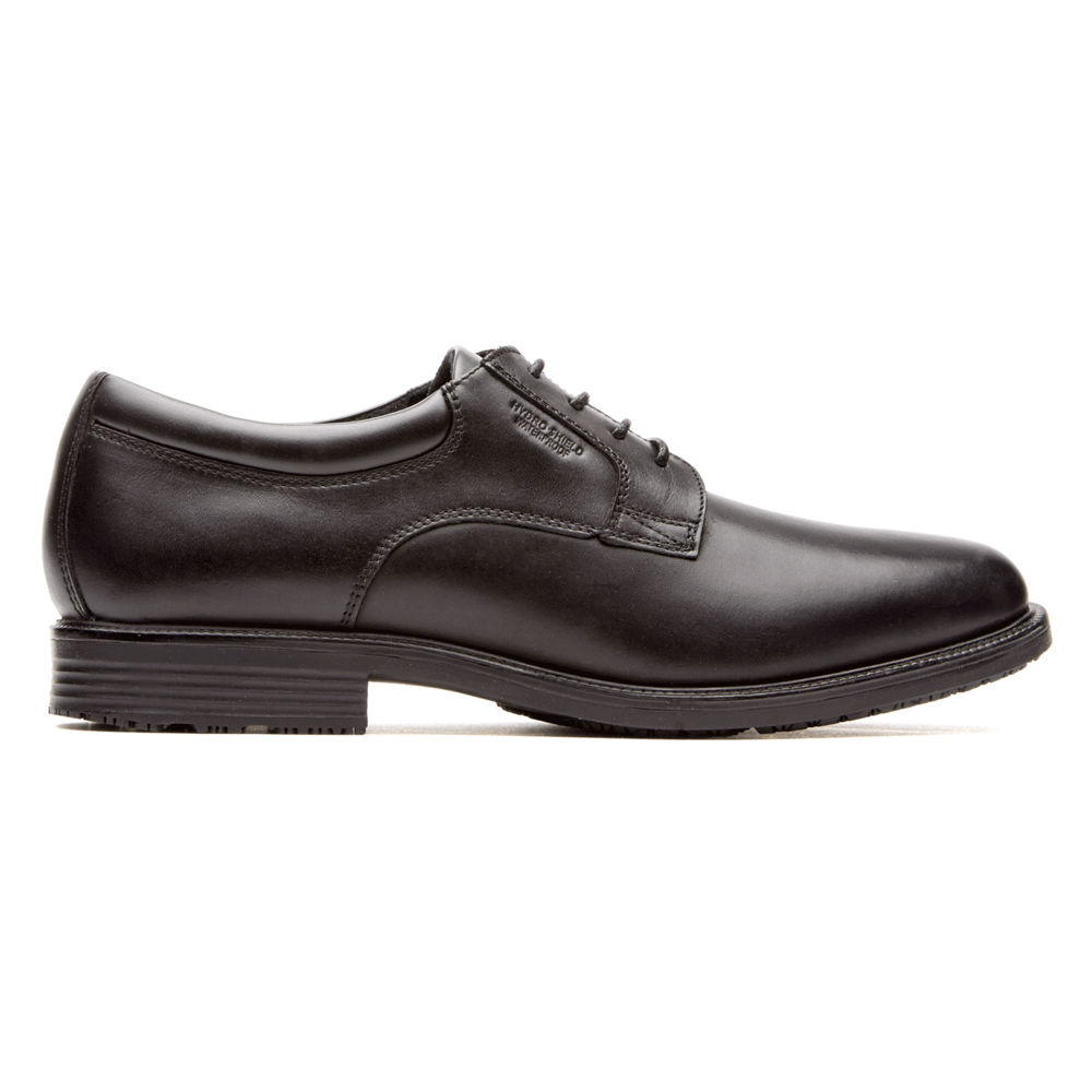 Rockport Singapore Mens Dress Shoes - Essential Details Waterproof Plain Toe Black - MH2631459